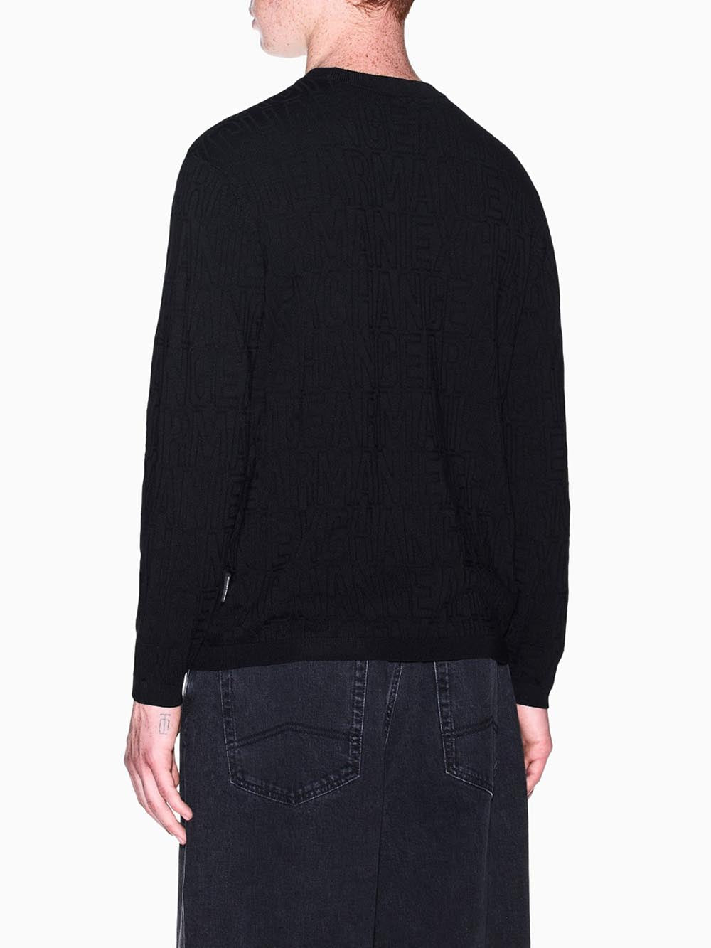 Armani Exchange Pullover Uomo Xm002986 Af10454 Nero