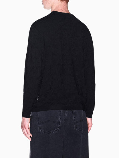 Armani Exchange Pullover Uomo Xm002986 Af10454 Nero