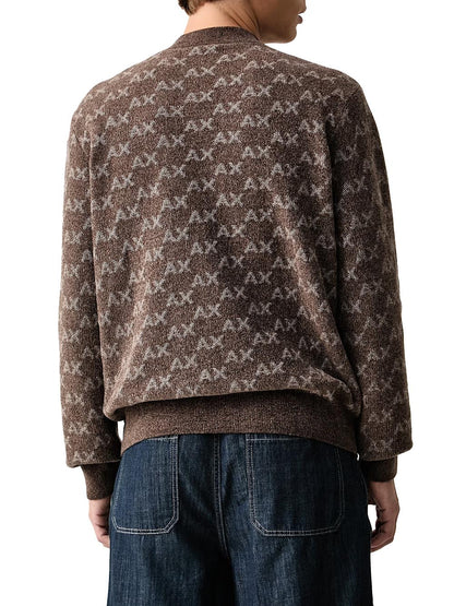 Armani Exchange Pullover Uomo Xm002992 Af16916 Marrone