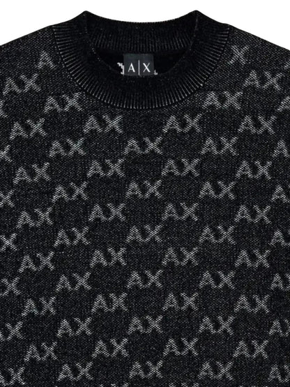 Armani Exchange Pullover Uomo Xm002992 Af16916 Nero