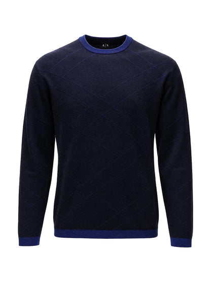 Armani Exchange Pullover Uomo Xm003012 Af26379 Blu