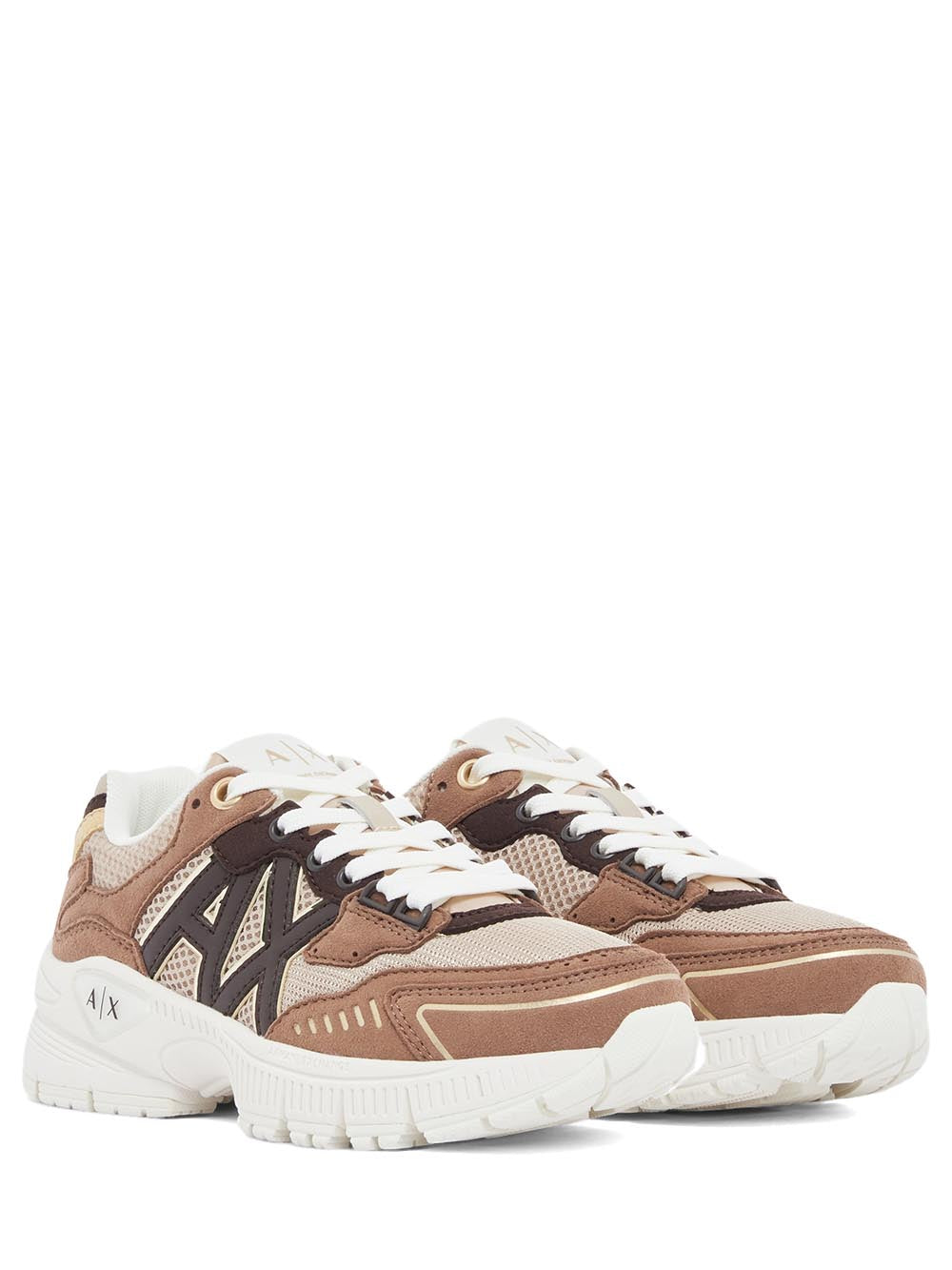 Armani Exchange Sneaker Donna Xw002153 Af22757 Marrone/Beige