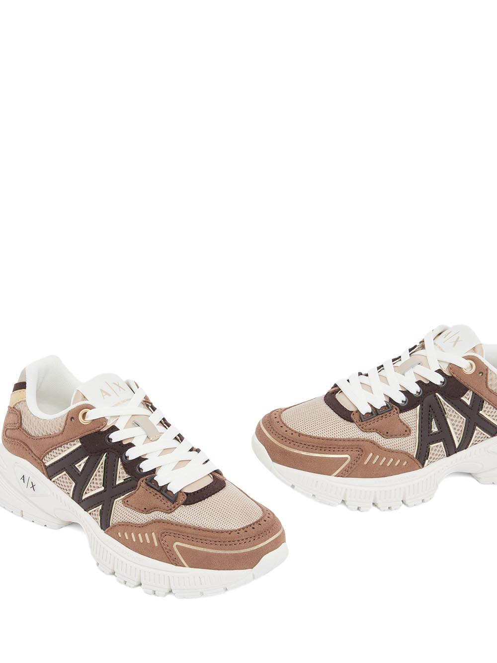 Armani Exchange Sneaker Donna Xw002153 Af22757 Marrone/Beige