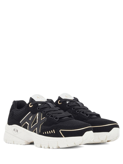 Armani Exchange Sneaker Donna Xw002153 Af22757 Nero/oro
