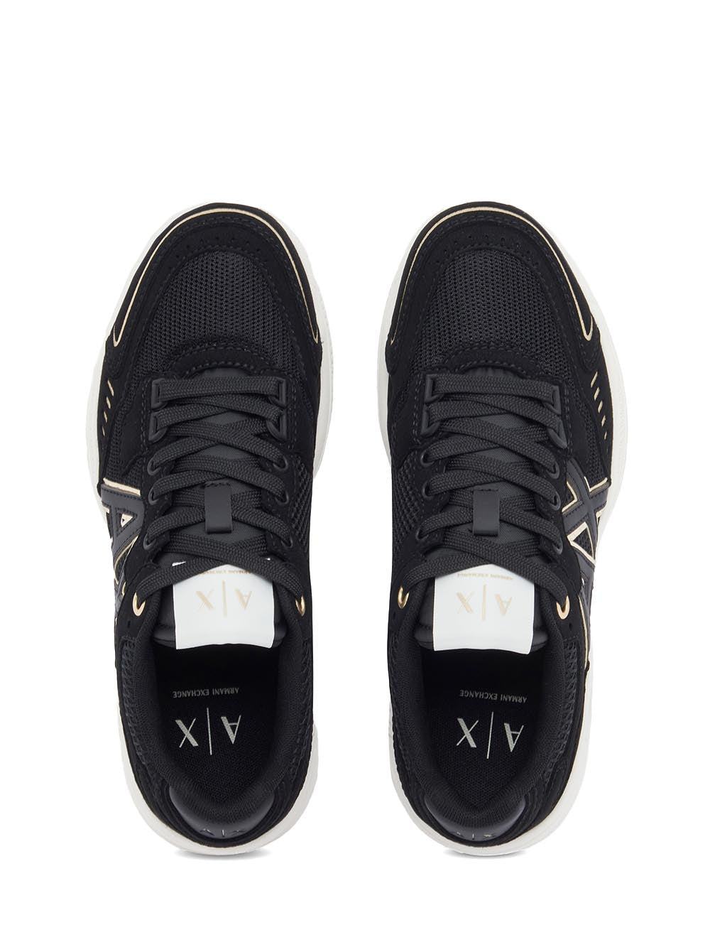 Armani Exchange Sneaker Donna Xw002153 Af22757 Nero/oro