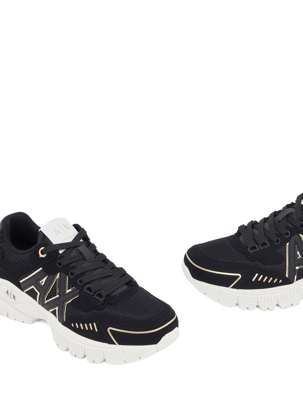 Armani Exchange Sneaker Donna Xw002153 Af22757 Nero/oro