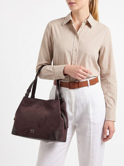 Armani Exchange Borsa Shopping Donna Xw002603 Af22666 Marrone