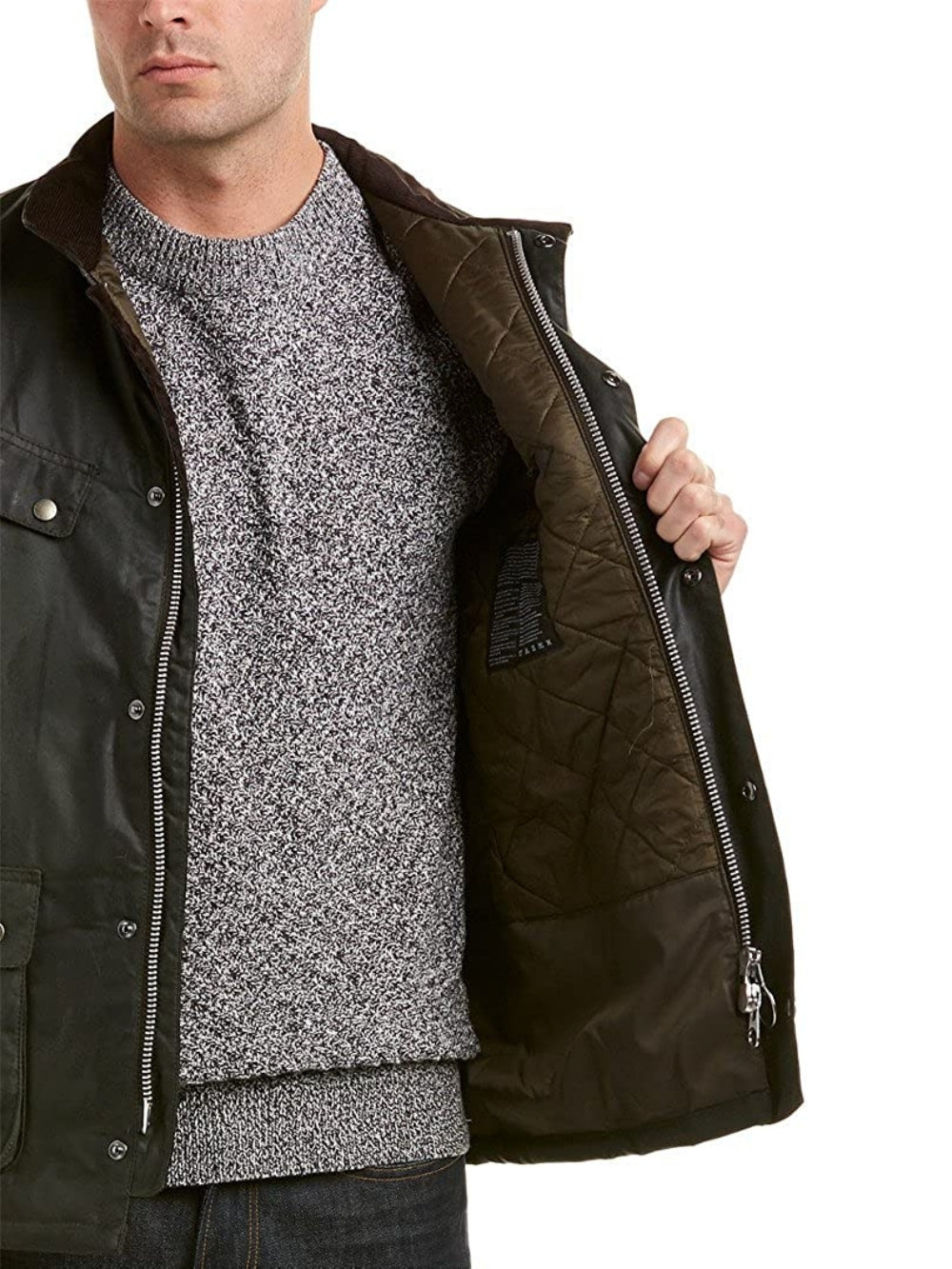 DUKE WAX JACKET Barbour International Giubbino Uomo Mwx0337 Verde
