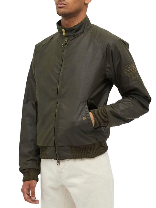 MERCHANT WAX Barbour International Giubbino Uomo Mwx0465 Verde oliva