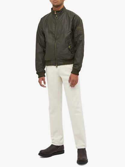 MERCHANT WAX Barbour International Giubbino Uomo Mwx0465 Verde oliva