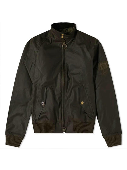 MERCHANT WAX Barbour International Giubbino Uomo Mwx0465 Verde oliva