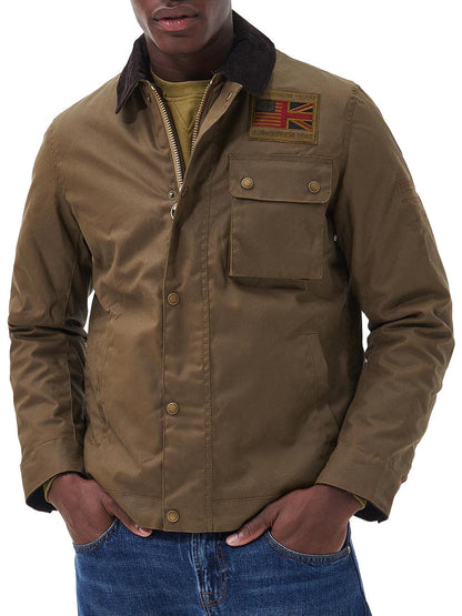 WORKERS WAX Barbour International Giubbino Uomo Mwx1853 Marrone