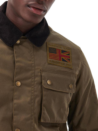 WORKERS WAX Barbour International Giubbino Uomo Mwx1853 Marrone