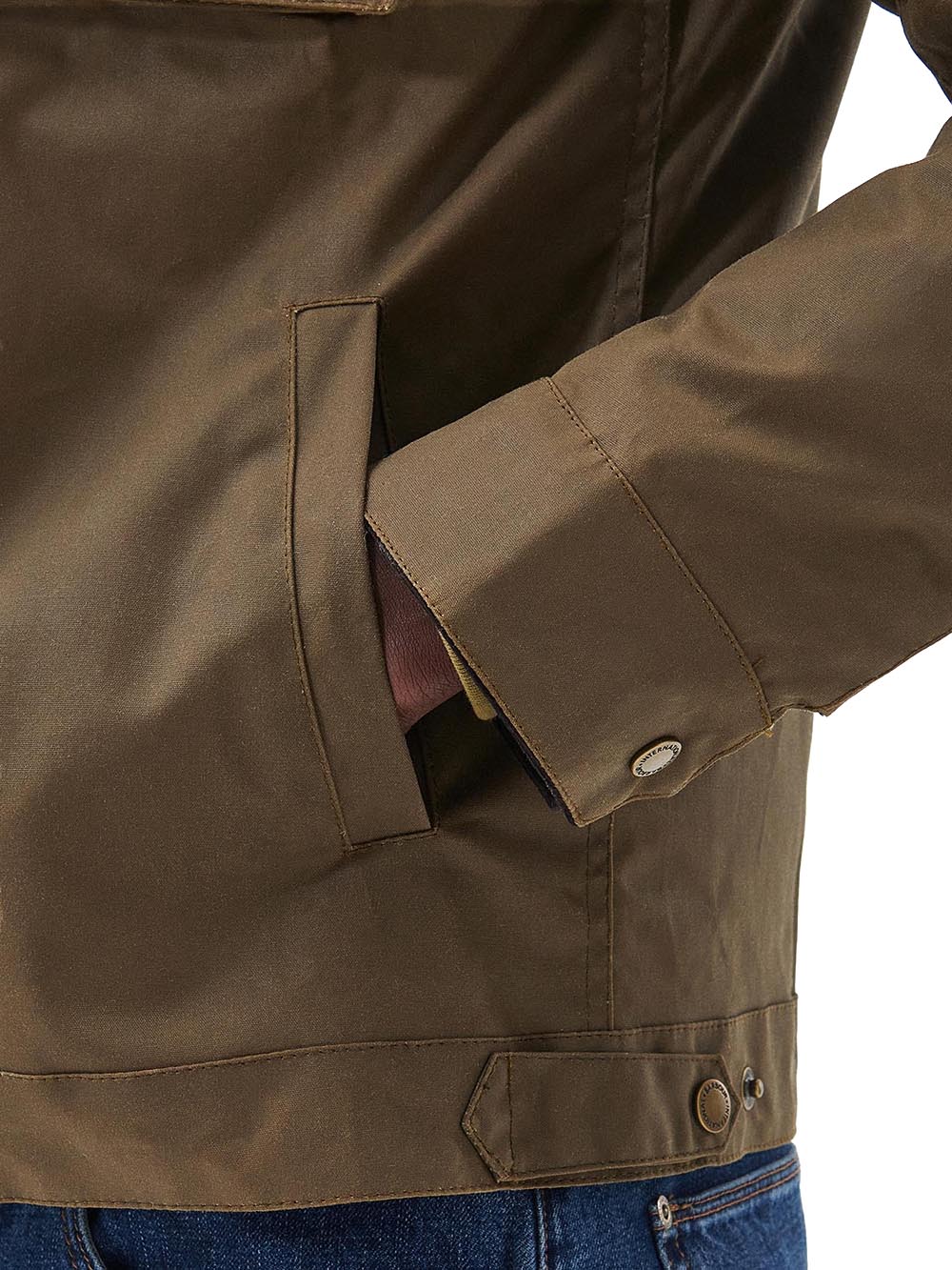 WORKERS WAX Barbour International Giubbino Uomo Mwx1853 Marrone