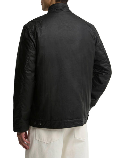 WINTER MERTON WAX JACKET Barbour International Giubbino Uomo Mwx2601 Nero