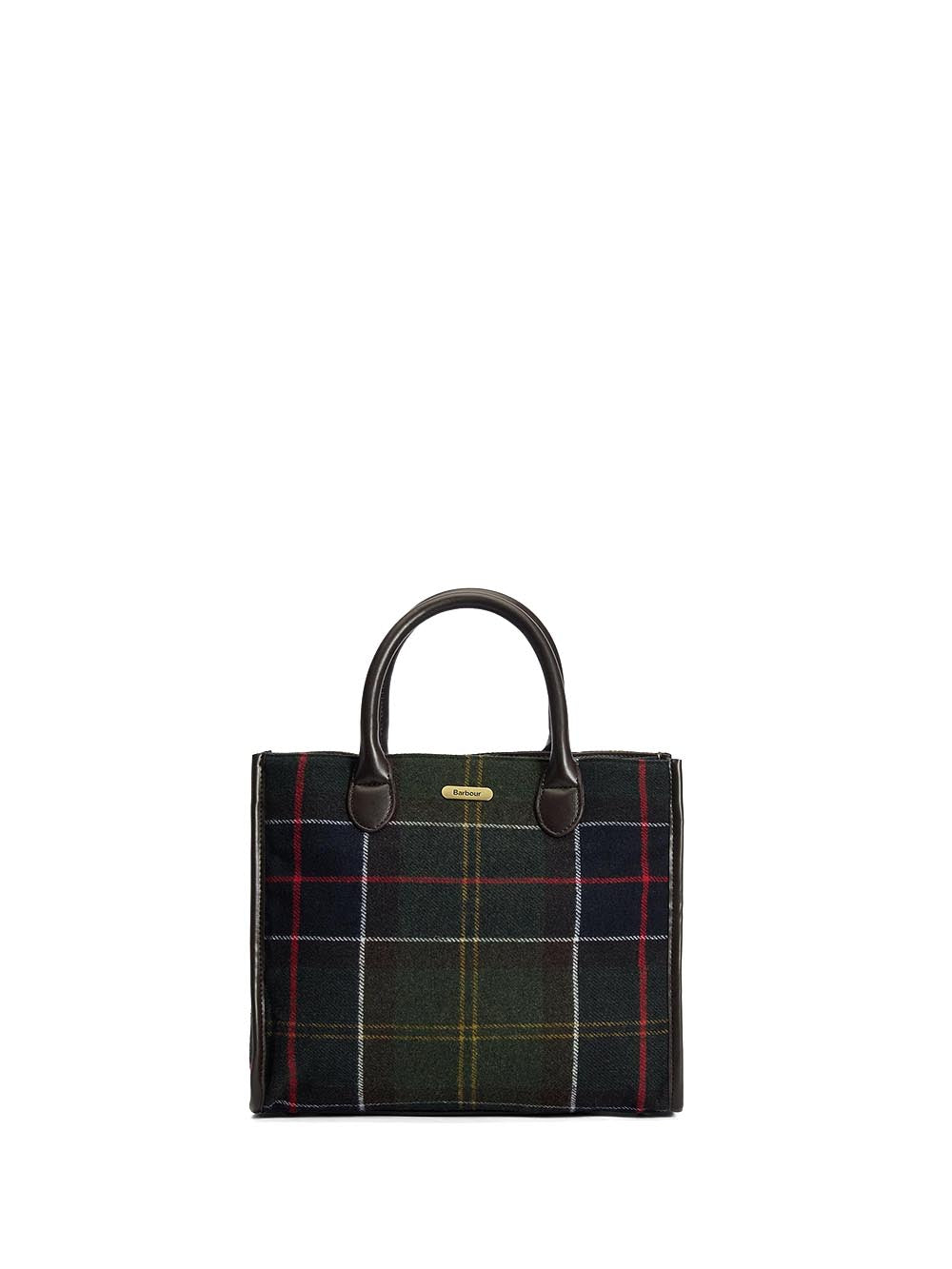 BARRHILL TARTAN TOTE BAG Barbour Borsa a Mano Donna Lba0423 Verde