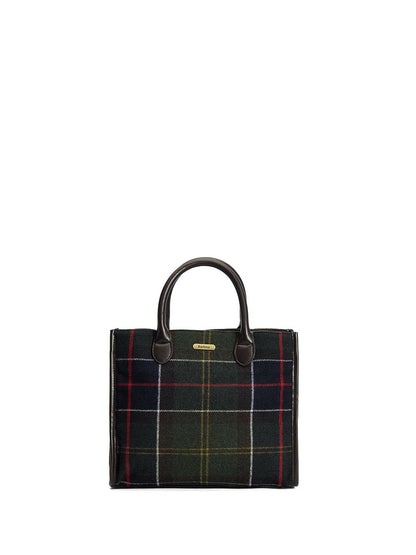 BARRHILL TARTAN TOTE BAG Barbour Borsa a Mano Donna Lba0423 Verde