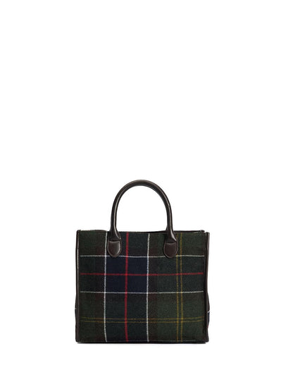 BARRHILL TARTAN TOTE BAG Barbour Borsa a Mano Donna Lba0423 Verde
