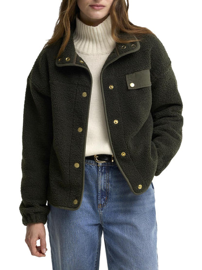 MABEL FLEECE Barbour Felpa Donna Lfl0095 Verde oliva