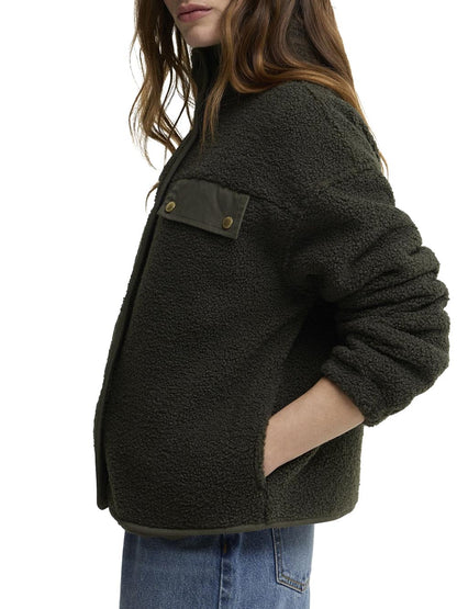 MABEL FLEECE Barbour Felpa Donna Lfl0095 Verde oliva