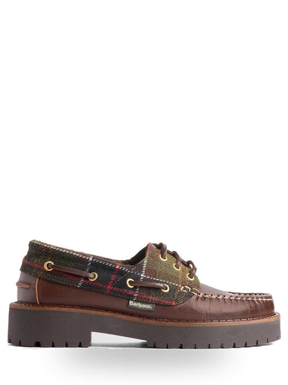 DARRAS BOAT SHOE Barbour Mocassino Donna Lfo0798 Marrone