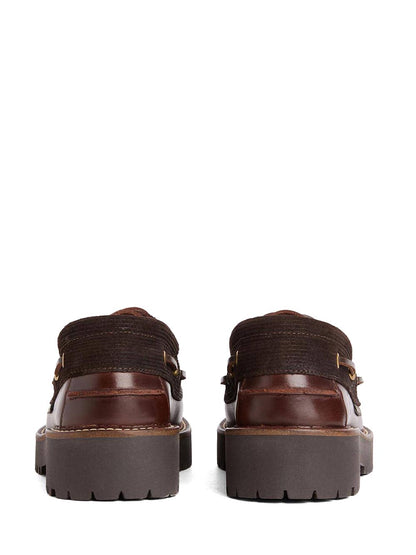DARRAS BOAT SHOE Barbour Mocassino Donna Lfo0798 Marrone scuro