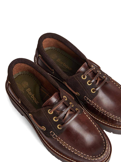 DARRAS BOAT SHOE Barbour Mocassino Donna Lfo0798 Marrone scuro
