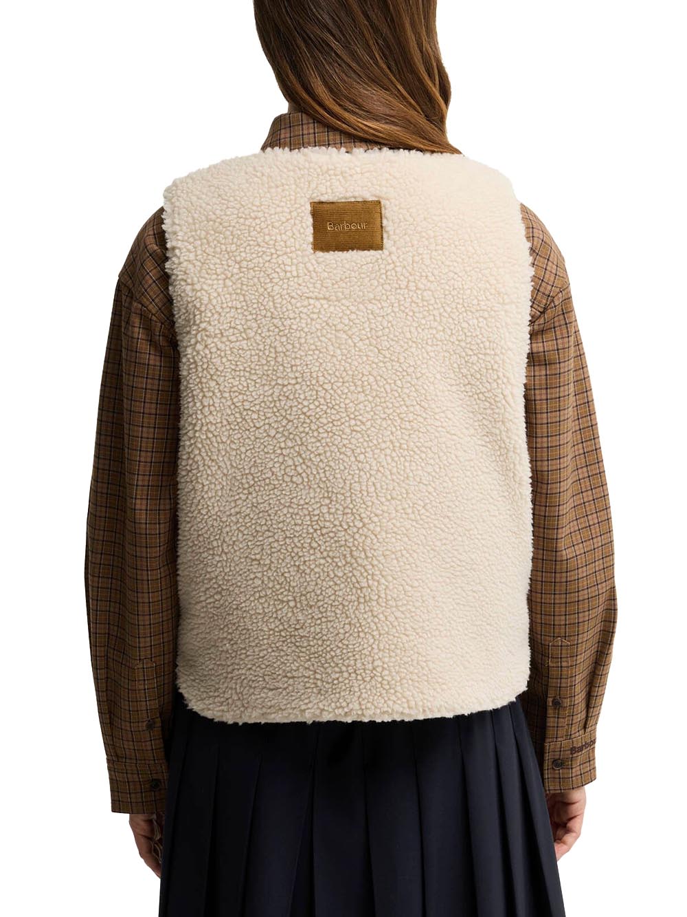 BOWES FLEECE GILET Barbour Smanicato Donna Lgi0228 Panna