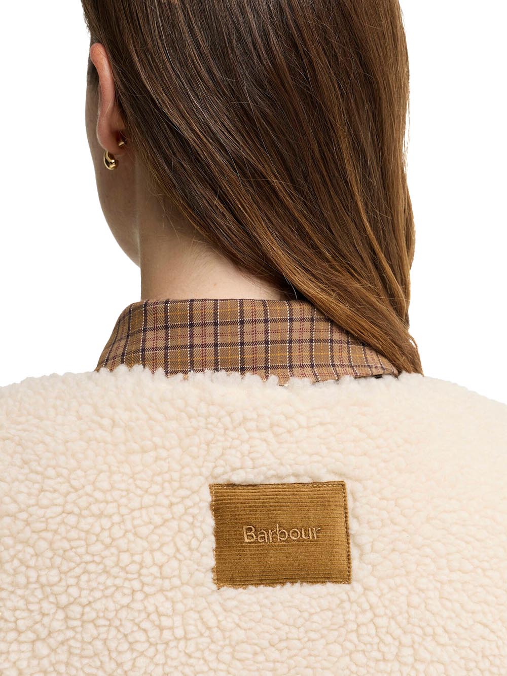 BOWES FLEECE GILET Barbour Smanicato Donna Lgi0228 Panna