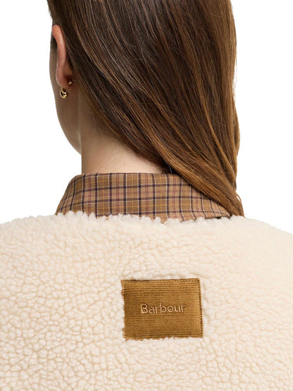 BOWES FLEECE GILET Barbour Smanicato Donna Lgi0228 Panna