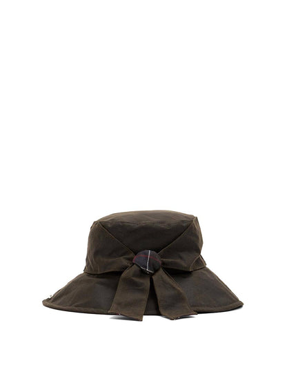 BRAMBLING WAX HAT Barbour Cappello Donna Lha0394 Verde oliva