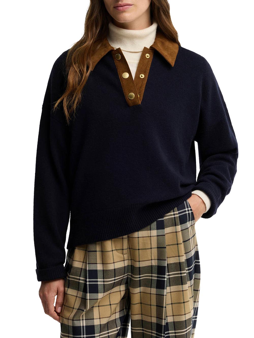 RAVENSHILL KNITTED JUMPER Barbour Maglia Donna Lkn1793 Blu