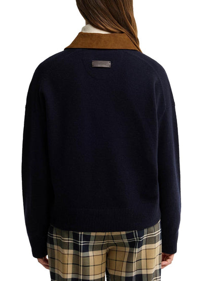 RAVENSHILL KNITTED JUMPER Barbour Maglia Donna Lkn1793 Blu