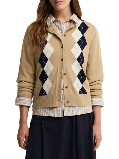 MARIANA KNITTED CARDIGAN Barbour Maglia Donna Lkn1823 Beige
