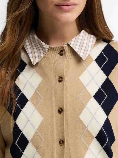 MARIANA KNITTED CARDIGAN Barbour Maglia Donna Lkn1823 Beige