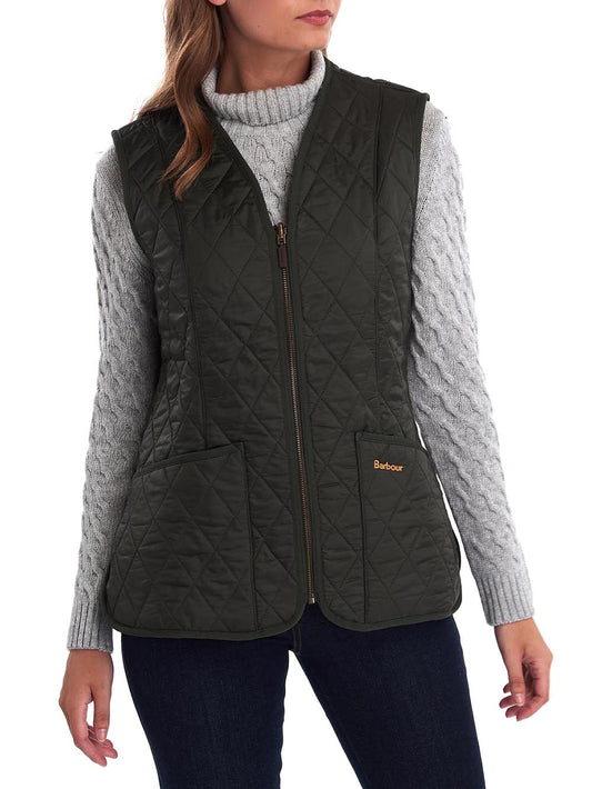 FLEECE BETTY LINER Barbour Smanicato Donna Lli0003 Verde oliva