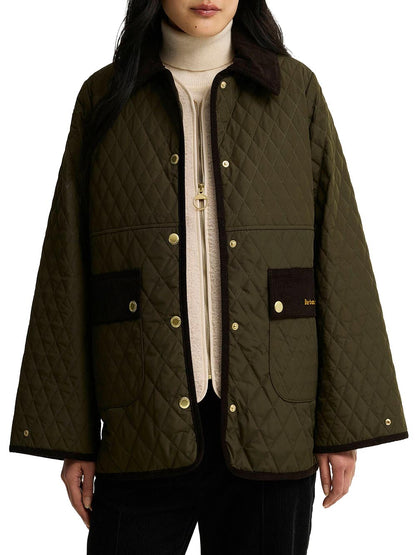 WHICKHAM QUILTED JACKET Barbour Giubbino Donna Lqu1925 Verde oliva