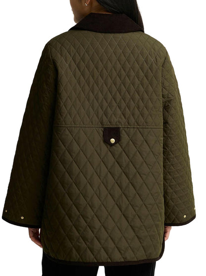 WHICKHAM QUILTED JACKET Barbour Giubbino Donna Lqu1925 Verde oliva