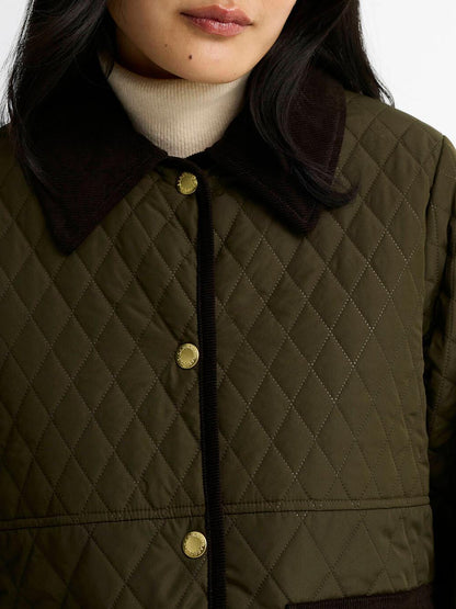 WHICKHAM QUILTED JACKET Barbour Giubbino Donna Lqu1925 Verde oliva