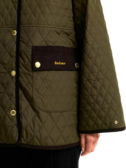 WHICKHAM QUILTED JACKET Barbour Giubbino Donna Lqu1925 Verde oliva