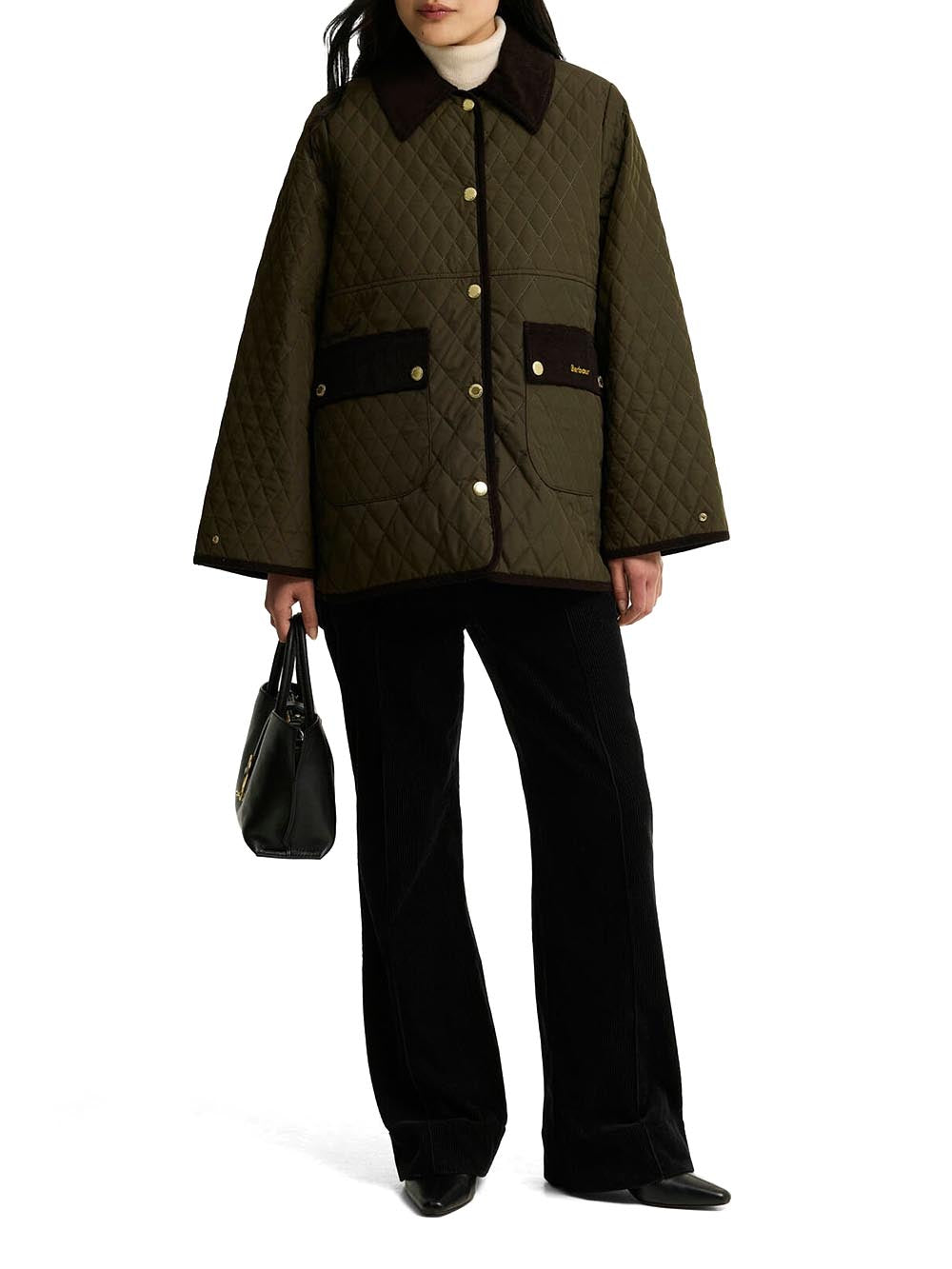 WHICKHAM QUILTED JACKET Barbour Giubbino Donna Lqu1925 Verde oliva