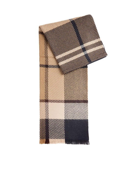 BLAIR TARTAN SCARF Barbour Sciarpa Donna Lsc0308 Beige/blu