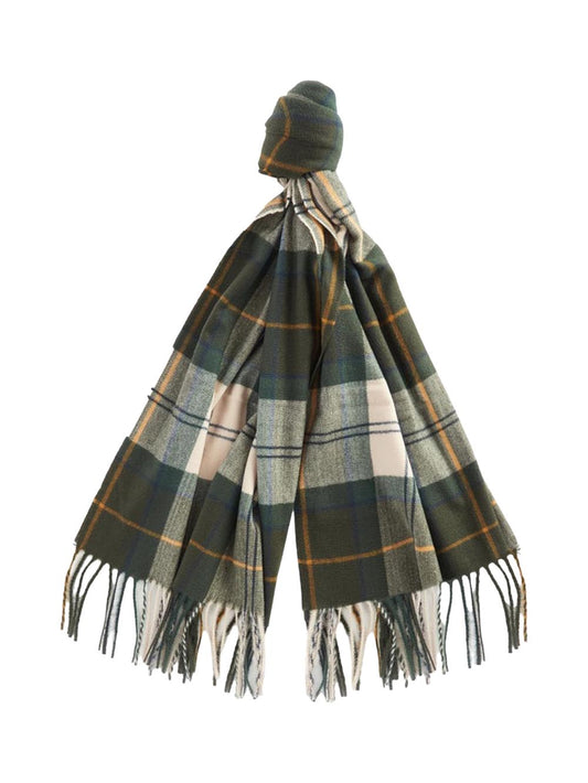 STANWAY TARTAN WRAP Barbour Sciarpa Donna Lsc0426 Verde/beige