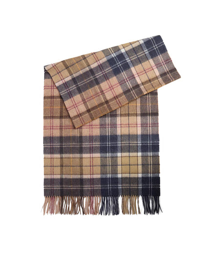 SERENA TARTAN SCARF Barbour Sciarpa Donna Lsc0477 Beige/blu