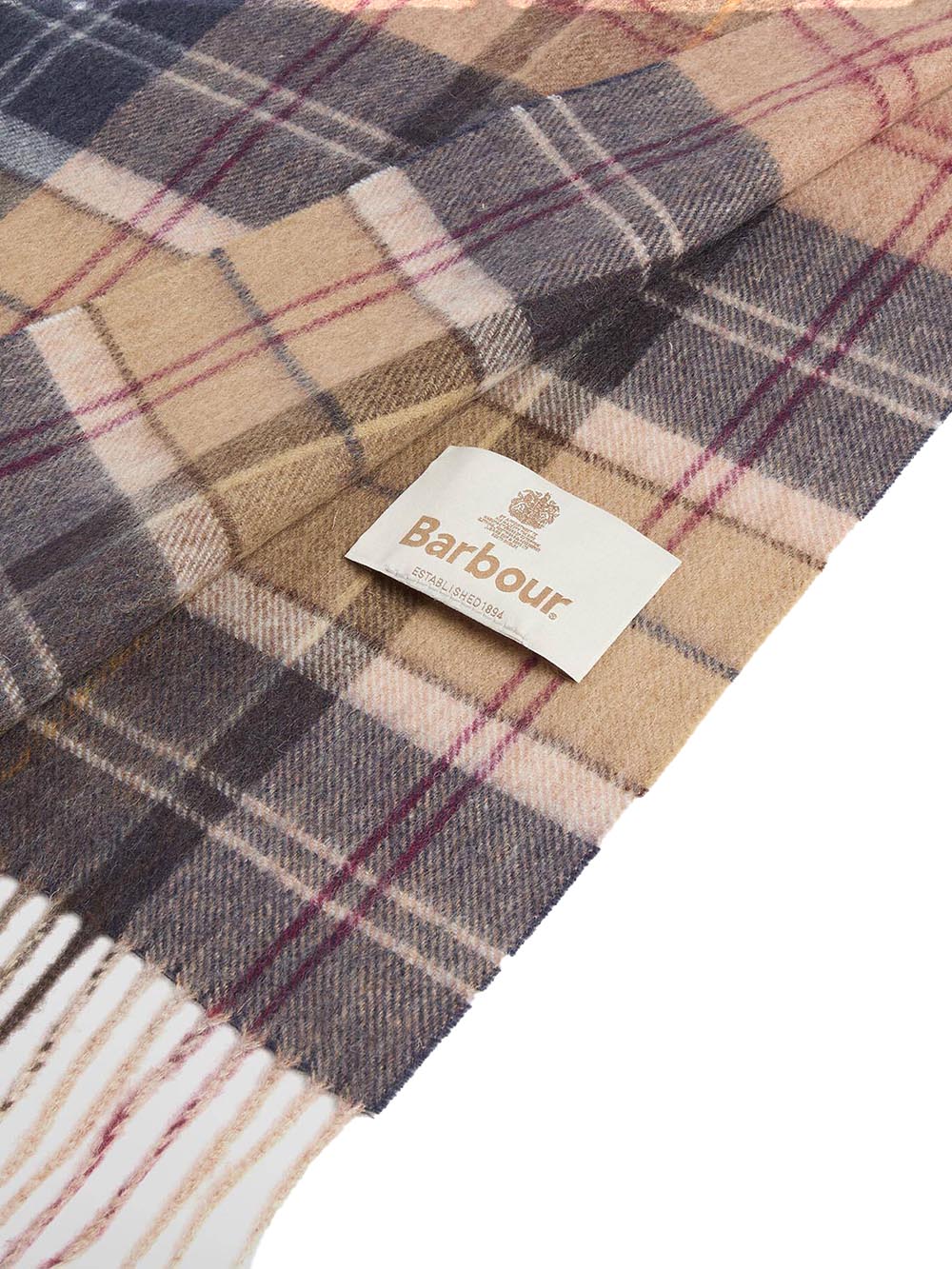 SERENA TARTAN SCARF Barbour Sciarpa Donna Lsc0477 Beige/blu
