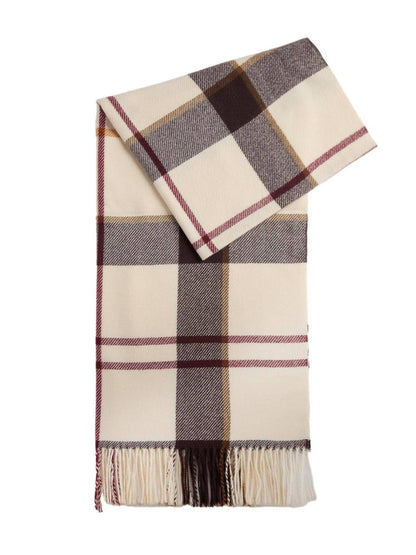 HARRIET TARTAN SCARF Barbour Sciarpa Donna Lsc0494 Panna