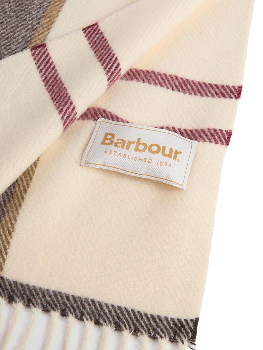 HARRIET TARTAN SCARF Barbour Sciarpa Donna Lsc0494 Panna