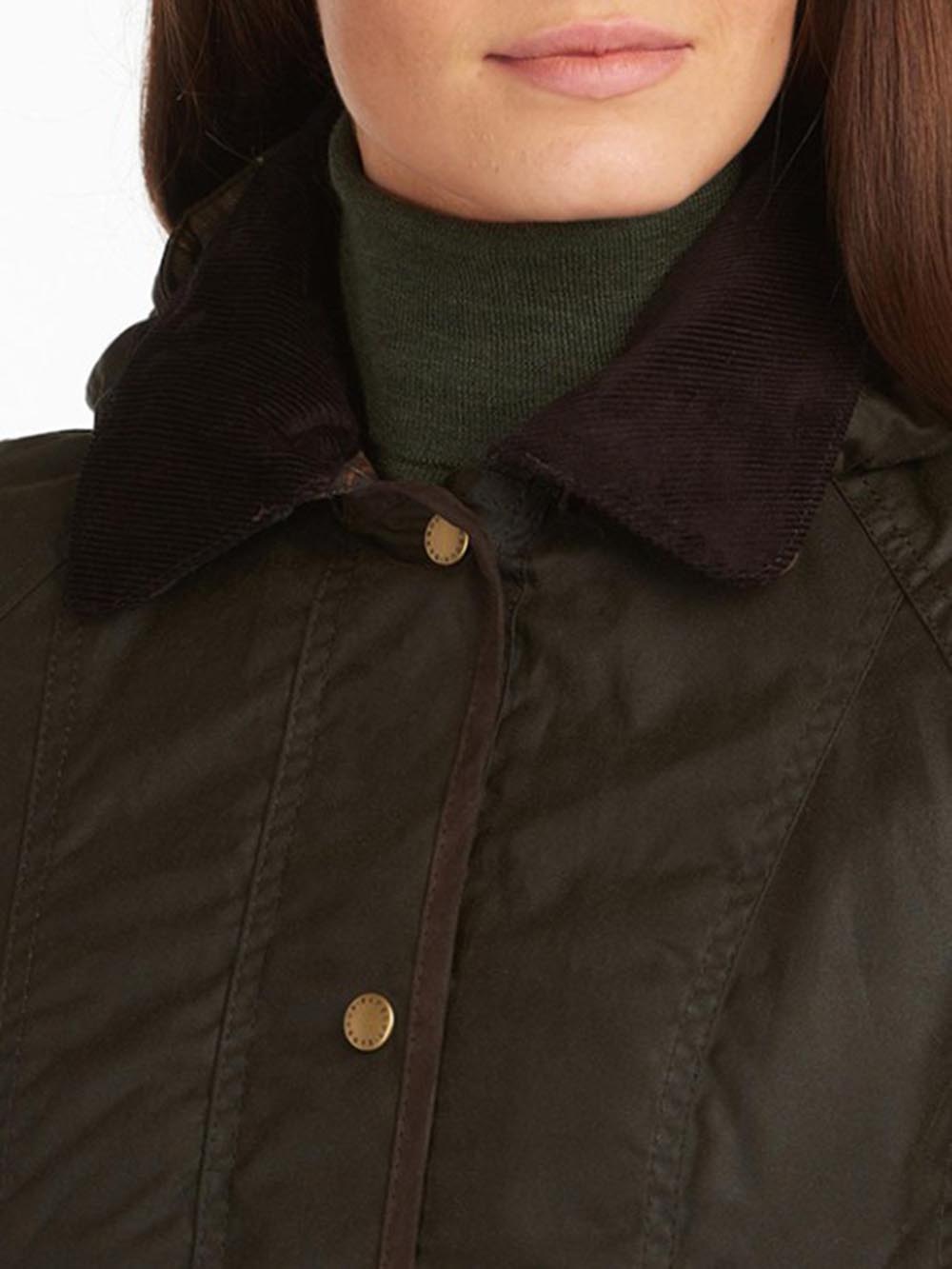 BOWER WAX JACKET Barbour Giubbino Donna Lwx0534 Verde oliva