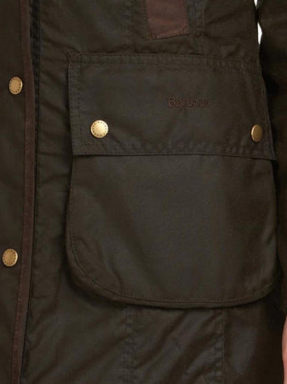 BOWER WAX JACKET Barbour Giubbino Donna Lwx0534 Verde oliva