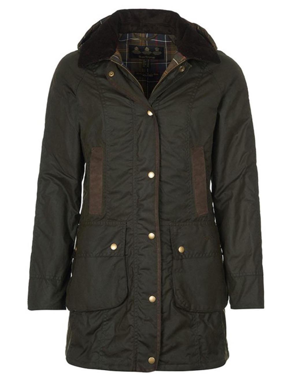 BOWER WAX JACKET Barbour Giubbino Donna Lwx0534 Verde oliva